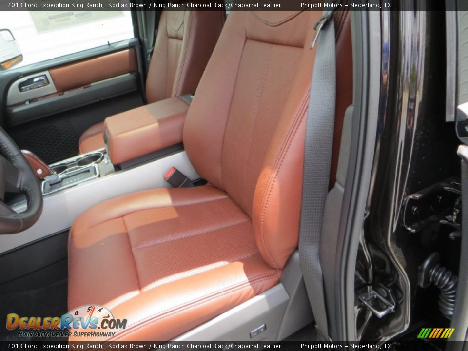 2013 Ford Expedition King Ranch Kodiak Brown / King Ranch Charcoal Black/Chaparral Leather Photo #24