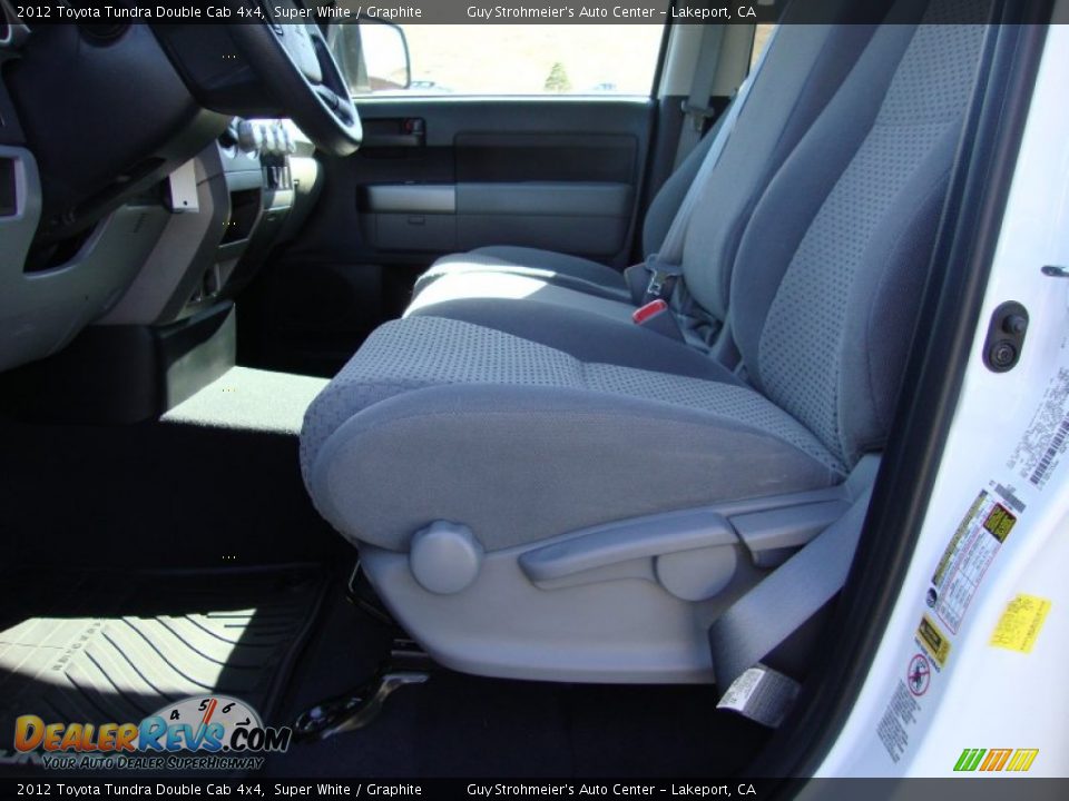 2012 Toyota Tundra Double Cab 4x4 Super White / Graphite Photo #20