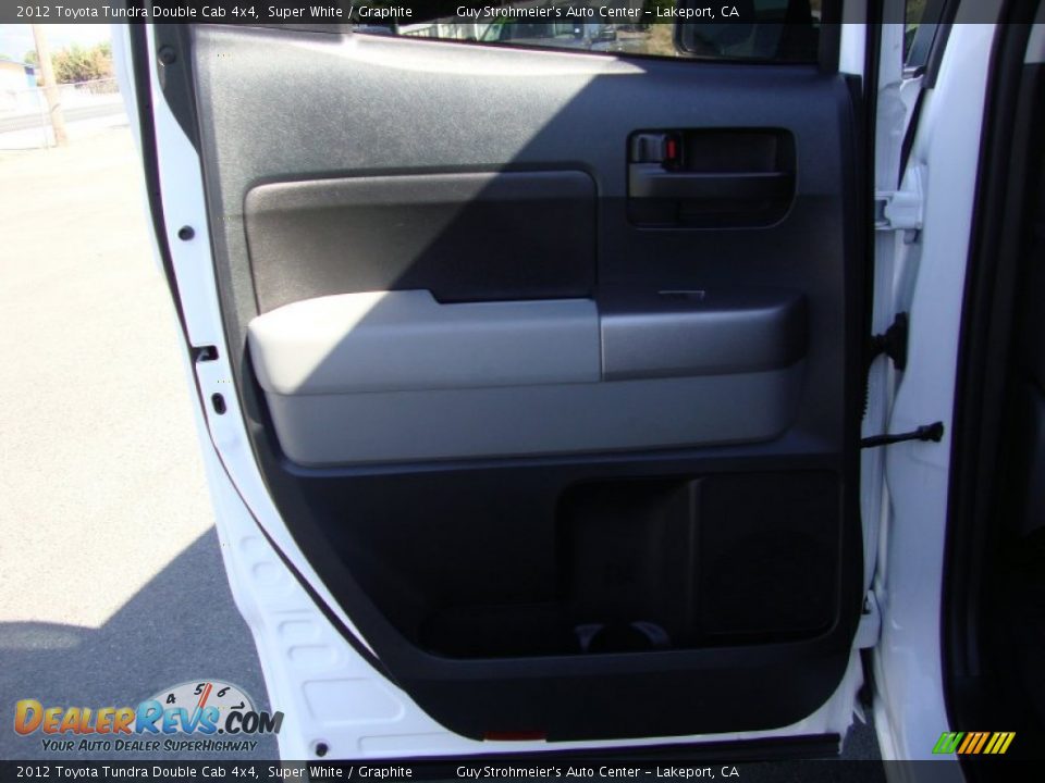 2012 Toyota Tundra Double Cab 4x4 Super White / Graphite Photo #23
