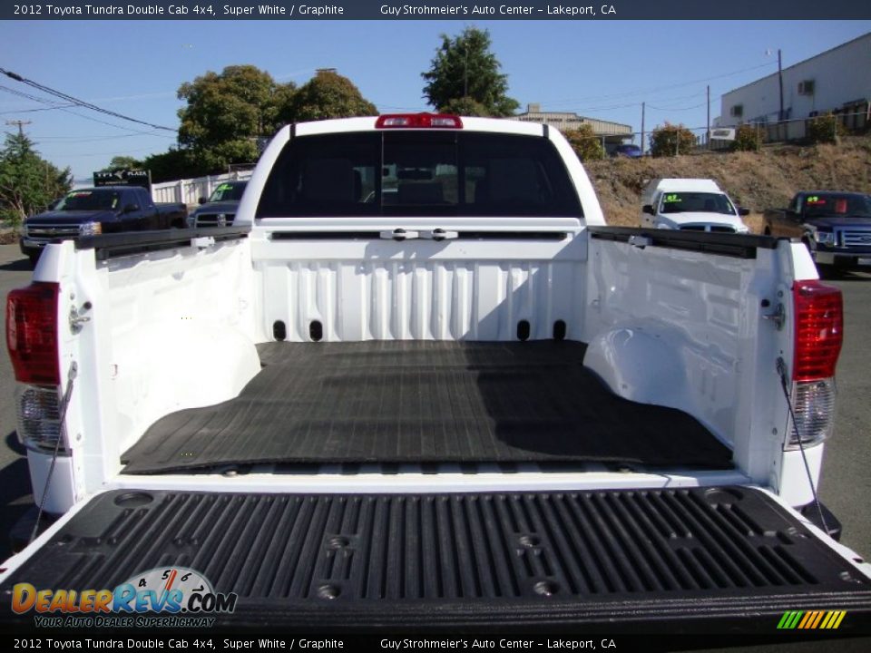 2012 Toyota Tundra Double Cab 4x4 Super White / Graphite Photo #24