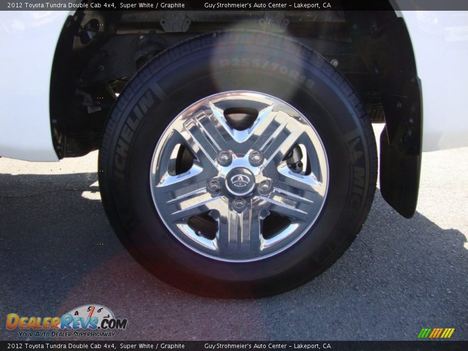 2012 Toyota Tundra Double Cab 4x4 Super White / Graphite Photo #26