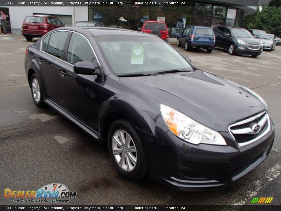 2012 Subaru Legacy 2.5i Premium Graphite Gray Metallic / Off Black Photo #1