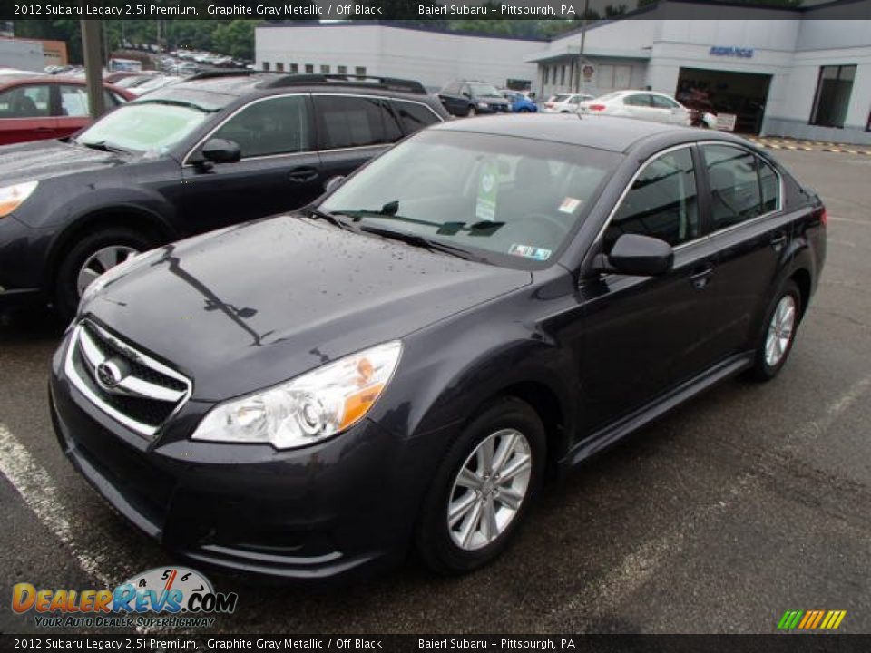 2012 Subaru Legacy 2.5i Premium Graphite Gray Metallic / Off Black Photo #3