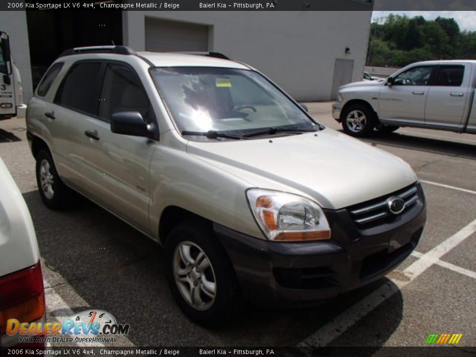 2006 Kia Sportage LX V6 4x4 Champagne Metallic / Beige Photo #1