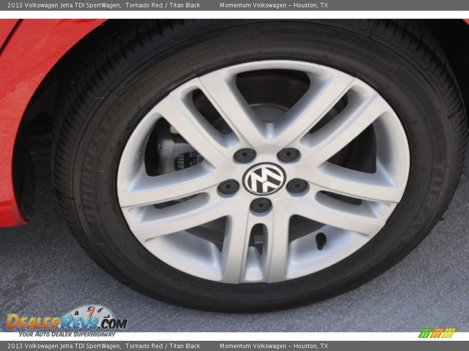 2013 Volkswagen Jetta TDI SportWagen Tornado Red / Titan Black Photo #6