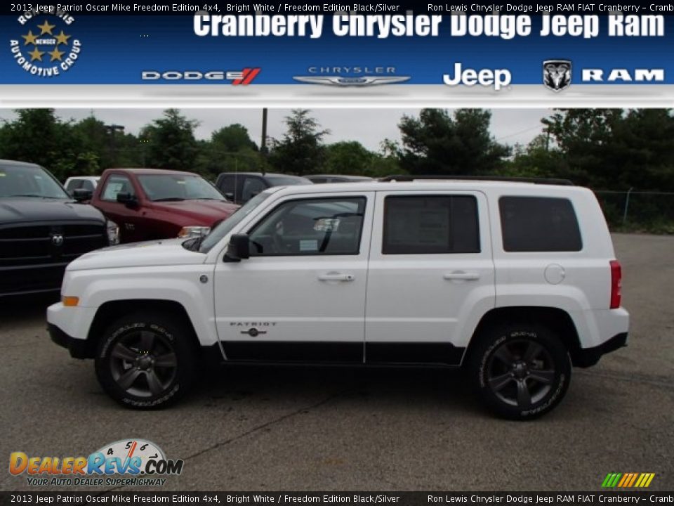 2013 Jeep Patriot Oscar Mike Freedom Edition 4x4 Bright White / Freedom Edition Black/Silver Photo #1