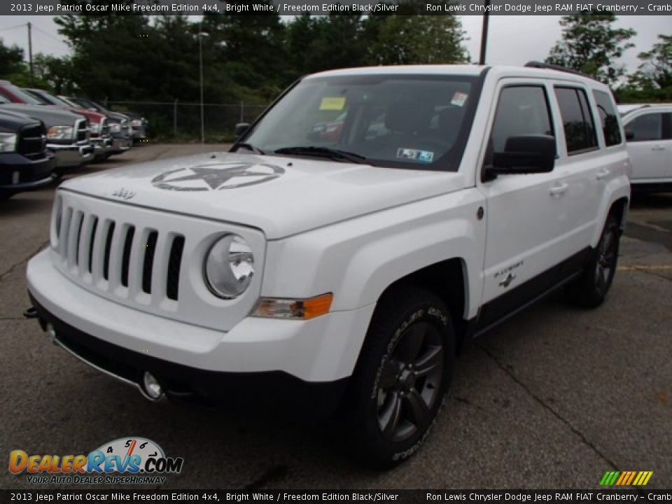 2013 Jeep Patriot Oscar Mike Freedom Edition 4x4 Bright White / Freedom Edition Black/Silver Photo #2