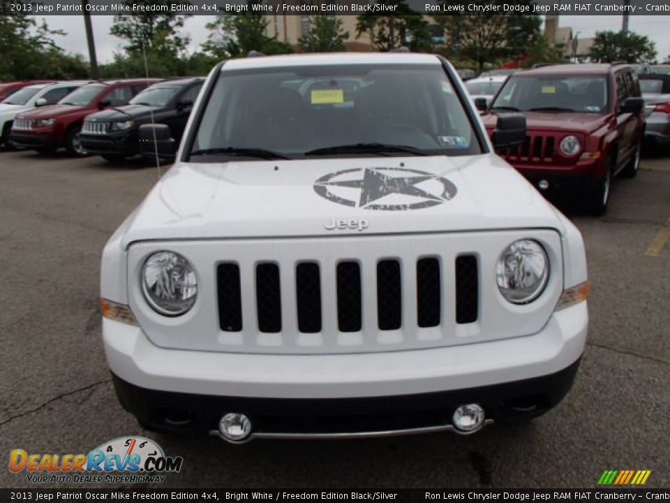 2013 Jeep Patriot Oscar Mike Freedom Edition 4x4 Bright White / Freedom Edition Black/Silver Photo #3