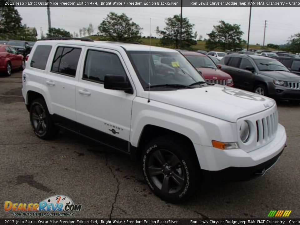 2013 Jeep Patriot Oscar Mike Freedom Edition 4x4 Bright White / Freedom Edition Black/Silver Photo #4