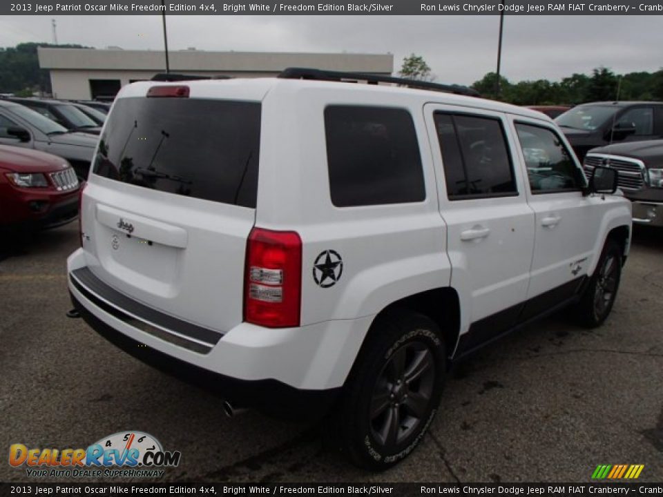 2013 Jeep Patriot Oscar Mike Freedom Edition 4x4 Bright White / Freedom Edition Black/Silver Photo #6