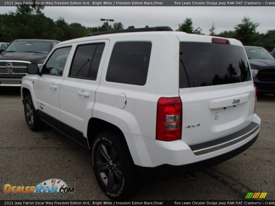 2013 Jeep Patriot Oscar Mike Freedom Edition 4x4 Bright White / Freedom Edition Black/Silver Photo #8