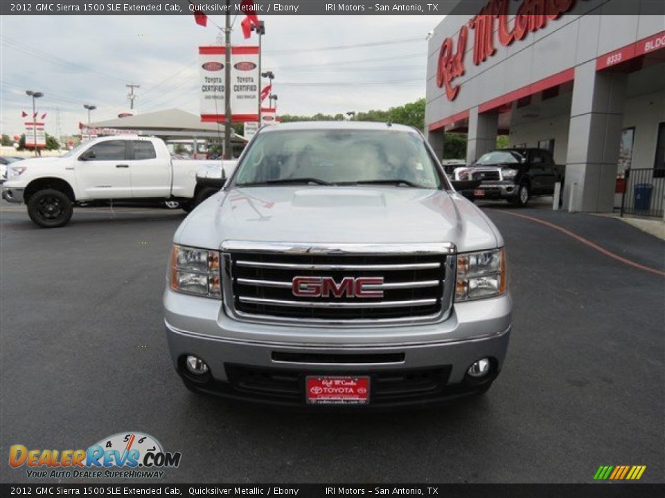 2012 GMC Sierra 1500 SLE Extended Cab Quicksilver Metallic / Ebony Photo #2