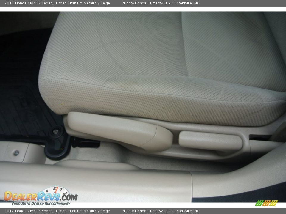 2012 Honda Civic LX Sedan Urban Titanium Metallic / Beige Photo #8