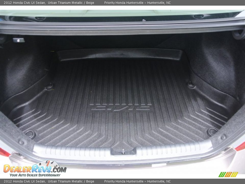 2012 Honda Civic LX Sedan Urban Titanium Metallic / Beige Photo #17