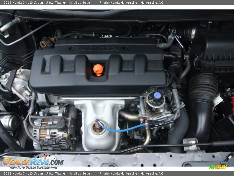 2012 Honda Civic LX Sedan Urban Titanium Metallic / Beige Photo #23