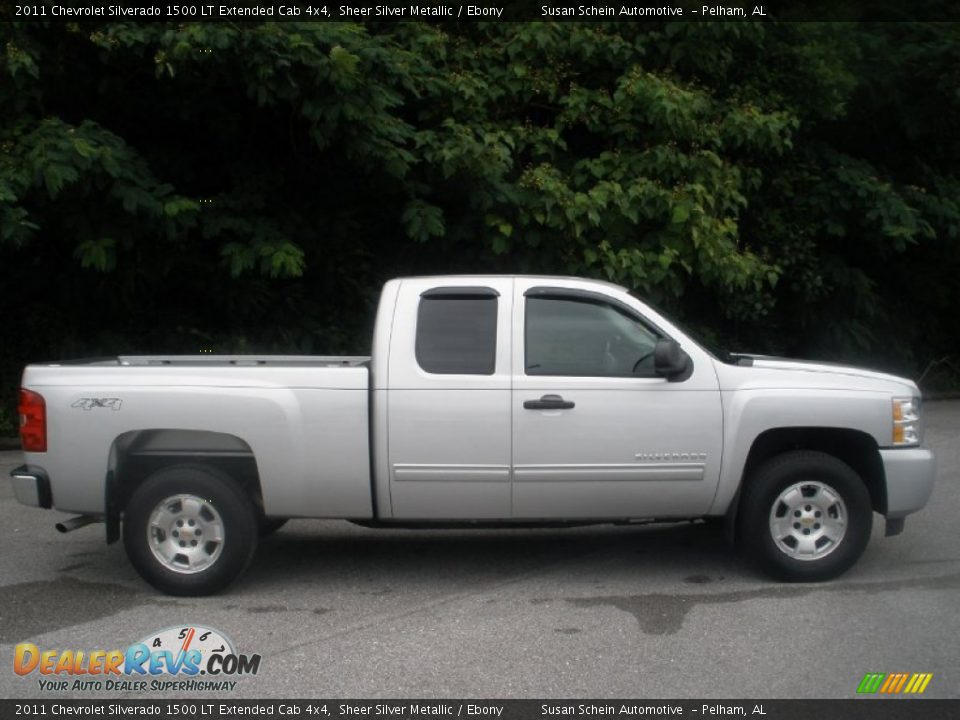 2011 Chevrolet Silverado 1500 LT Extended Cab 4x4 Sheer Silver Metallic / Ebony Photo #2