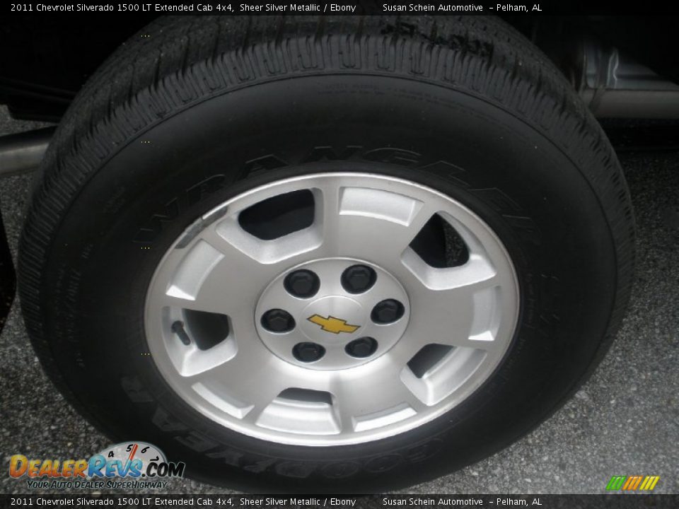 2011 Chevrolet Silverado 1500 LT Extended Cab 4x4 Sheer Silver Metallic / Ebony Photo #8