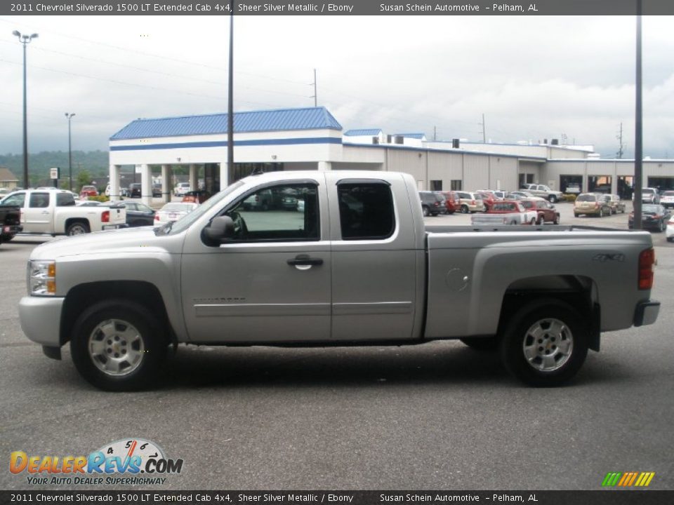 2011 Chevrolet Silverado 1500 LT Extended Cab 4x4 Sheer Silver Metallic / Ebony Photo #12