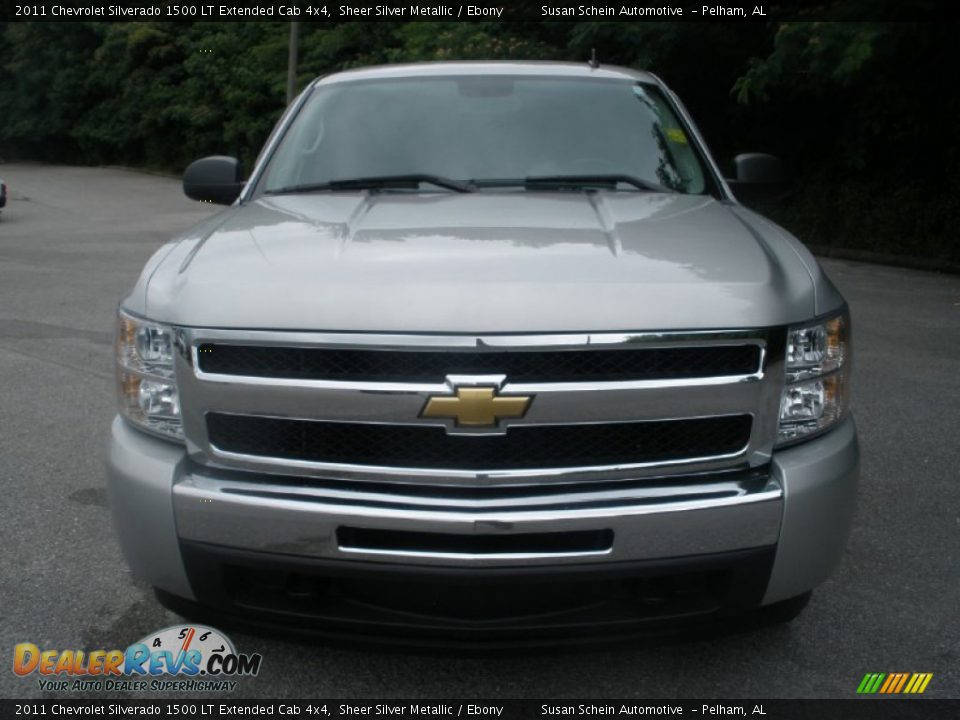 2011 Chevrolet Silverado 1500 LT Extended Cab 4x4 Sheer Silver Metallic / Ebony Photo #14