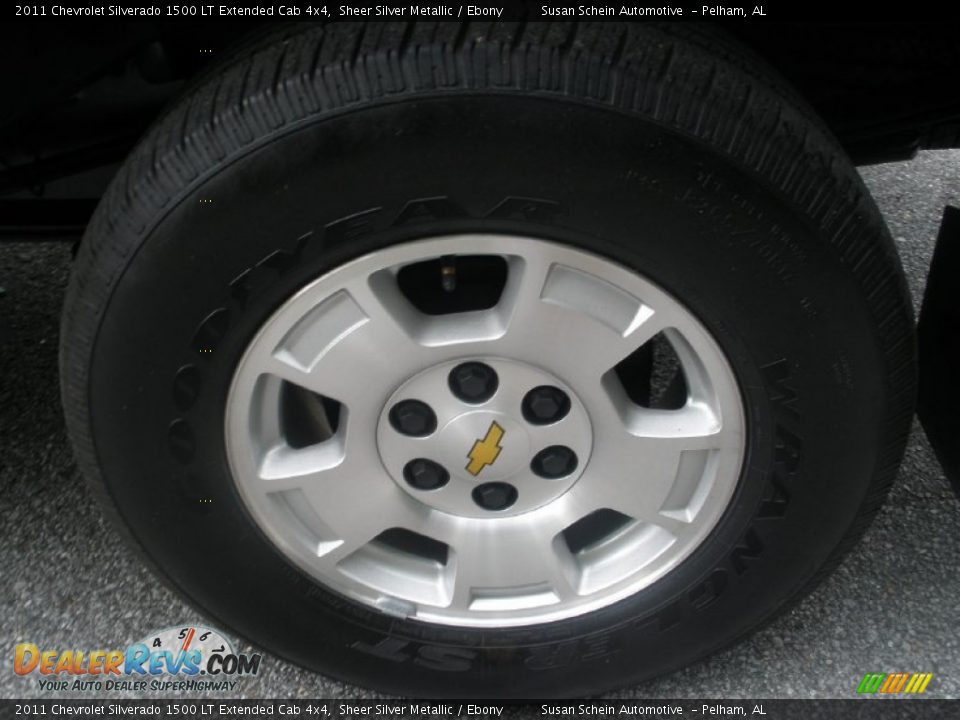 2011 Chevrolet Silverado 1500 LT Extended Cab 4x4 Sheer Silver Metallic / Ebony Photo #16