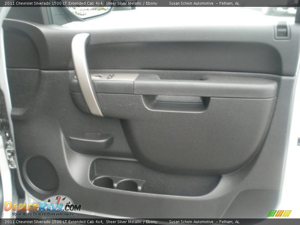 2011 Chevrolet Silverado 1500 LT Extended Cab 4x4 Sheer Silver Metallic / Ebony Photo #21