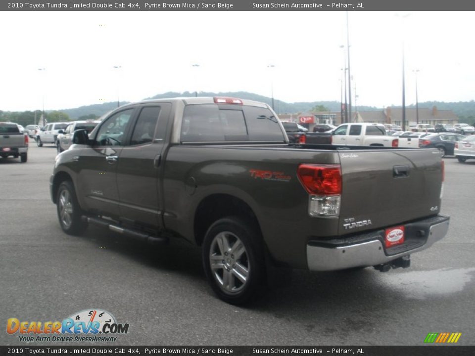2010 Toyota Tundra Limited Double Cab 4x4 Pyrite Brown Mica / Sand Beige Photo #11