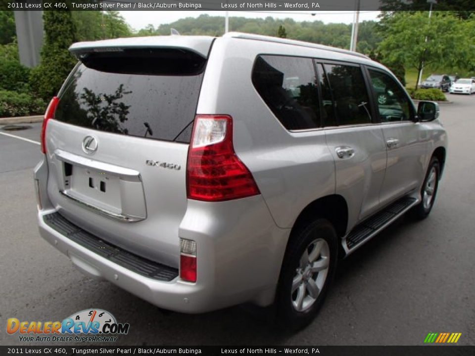 2011 Lexus GX 460 Tungsten Silver Pearl / Black/Auburn Bubinga Photo #5