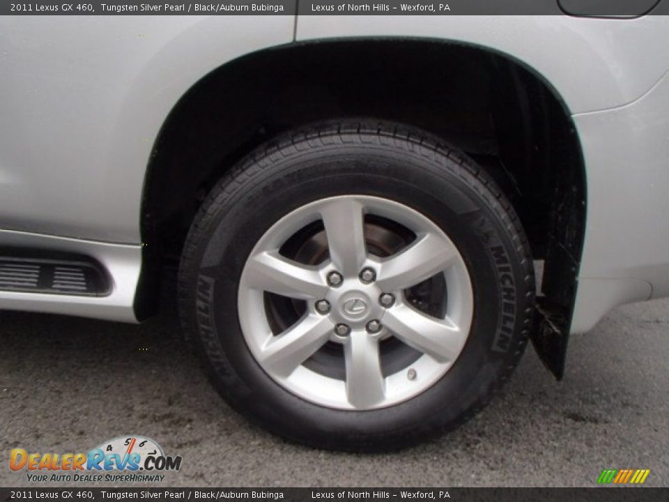 2011 Lexus GX 460 Tungsten Silver Pearl / Black/Auburn Bubinga Photo #8
