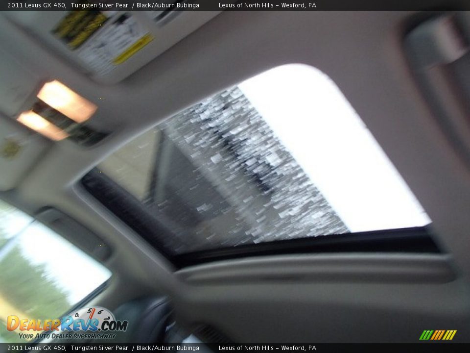 2011 Lexus GX 460 Tungsten Silver Pearl / Black/Auburn Bubinga Photo #13