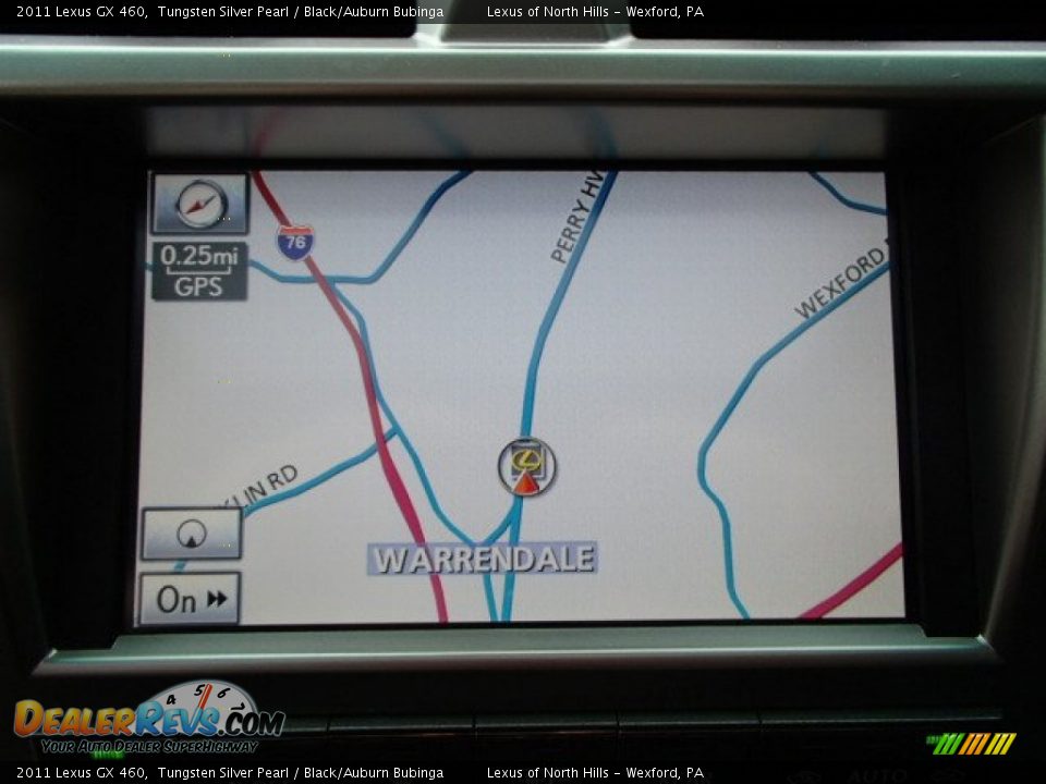 2011 Lexus GX 460 Tungsten Silver Pearl / Black/Auburn Bubinga Photo #14