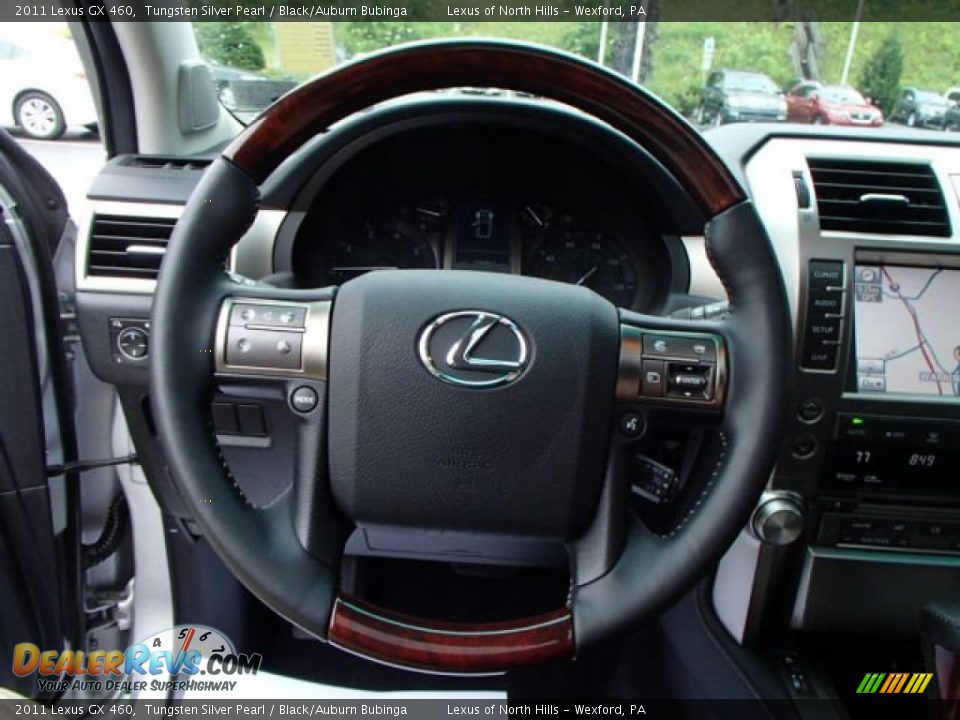 2011 Lexus GX 460 Tungsten Silver Pearl / Black/Auburn Bubinga Photo #18