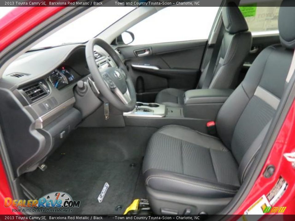 Black Interior - 2013 Toyota Camry SE Photo #9