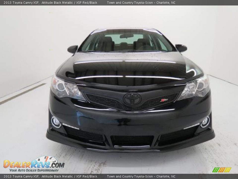 2013 Toyota Camry XSP Attitude Black Metallic / XSP Red/Black Photo #2