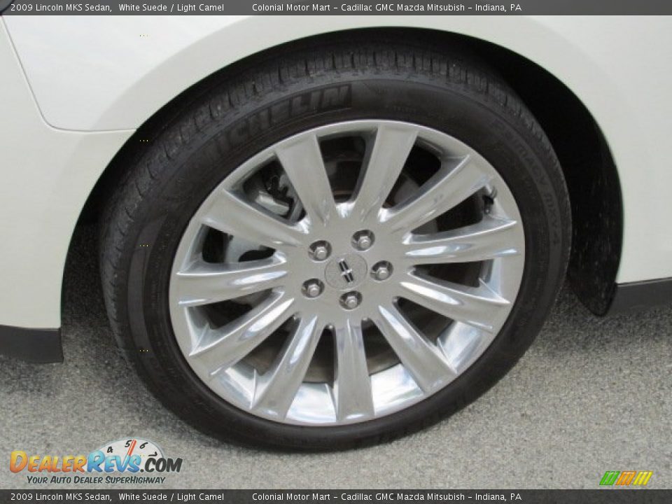 2009 Lincoln MKS Sedan White Suede / Light Camel Photo #3