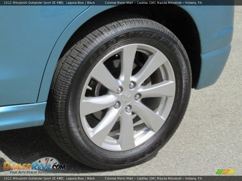 2012 Mitsubishi Outlander Sport SE 4WD Laguna Blue / Black Photo #3
