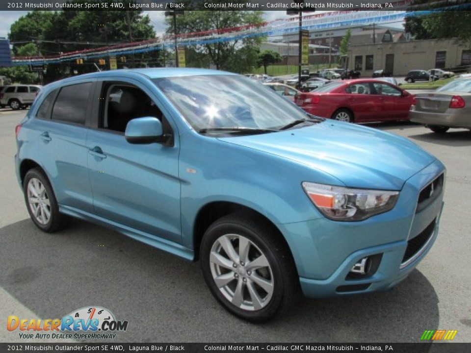2012 Mitsubishi Outlander Sport SE 4WD Laguna Blue / Black Photo #5