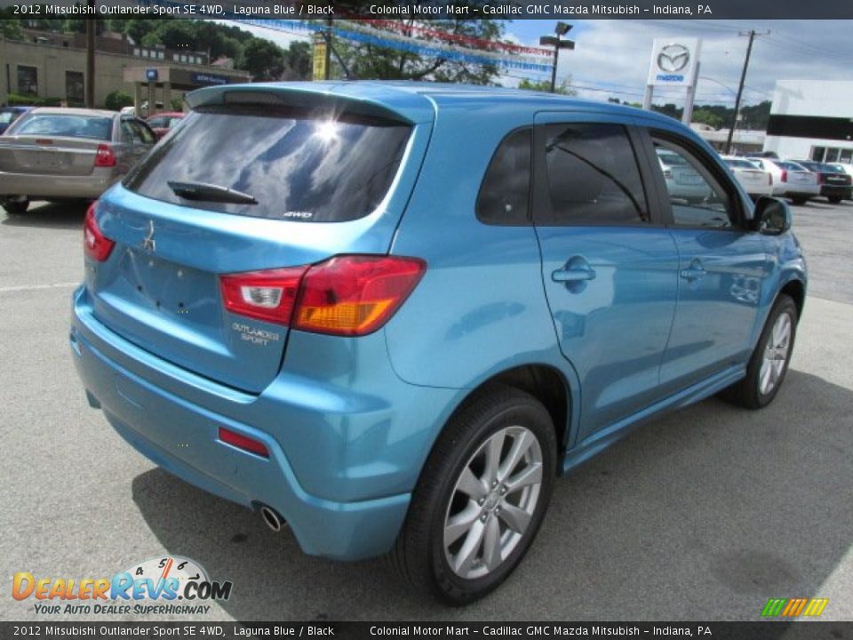 2012 Mitsubishi Outlander Sport SE 4WD Laguna Blue / Black Photo #6