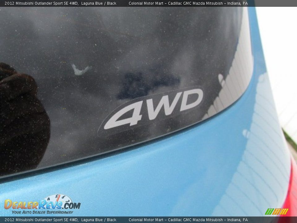 2012 Mitsubishi Outlander Sport SE 4WD Laguna Blue / Black Photo #8
