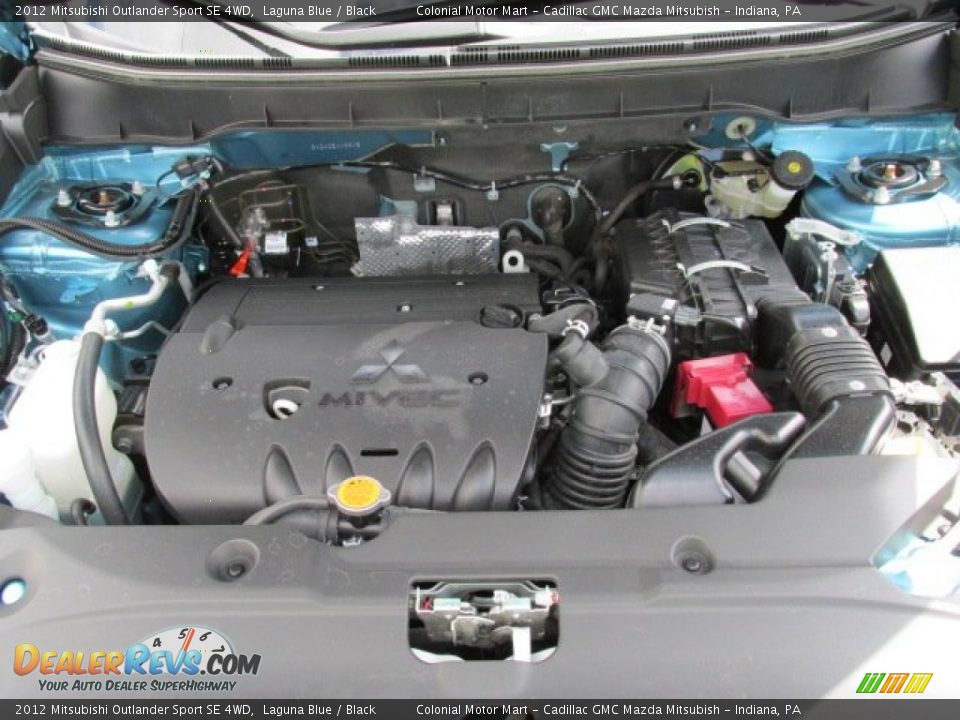 2012 Mitsubishi Outlander Sport SE 4WD Laguna Blue / Black Photo #9
