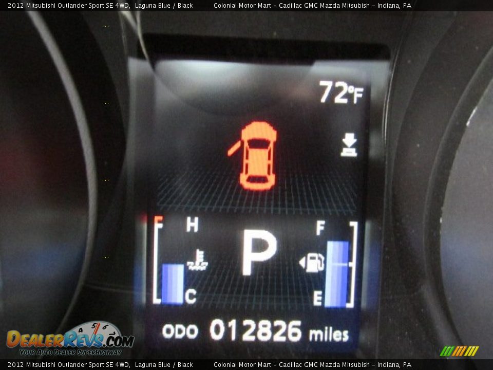 2012 Mitsubishi Outlander Sport SE 4WD Laguna Blue / Black Photo #19