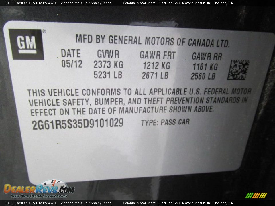 2013 Cadillac XTS Luxury AWD Graphite Metallic / Shale/Cocoa Photo #19