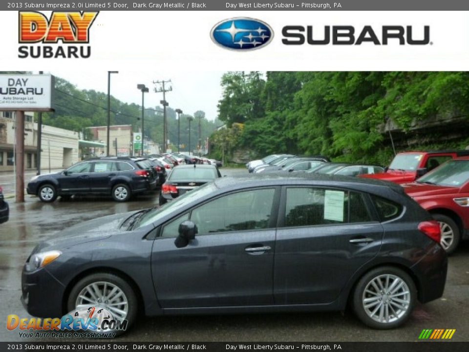 2013 Subaru Impreza 2.0i Limited 5 Door Dark Gray Metallic / Black Photo #1