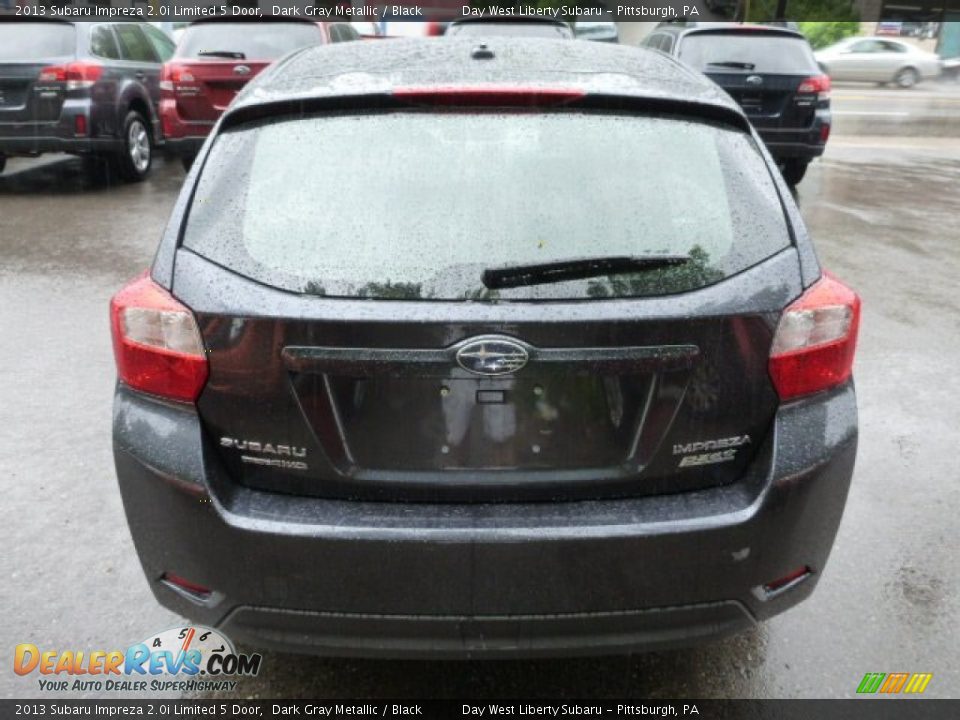 2013 Subaru Impreza 2.0i Limited 5 Door Dark Gray Metallic / Black Photo #3