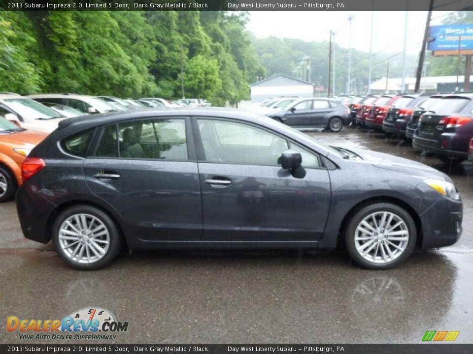 2013 Subaru Impreza 2.0i Limited 5 Door Dark Gray Metallic / Black Photo #5