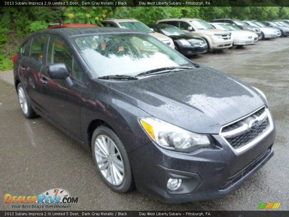 2013 Subaru Impreza 2.0i Limited 5 Door Dark Gray Metallic / Black Photo #6