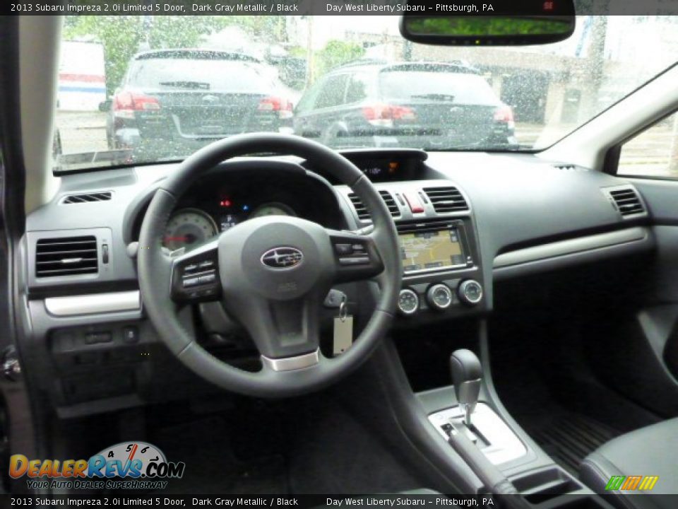 2013 Subaru Impreza 2.0i Limited 5 Door Dark Gray Metallic / Black Photo #12