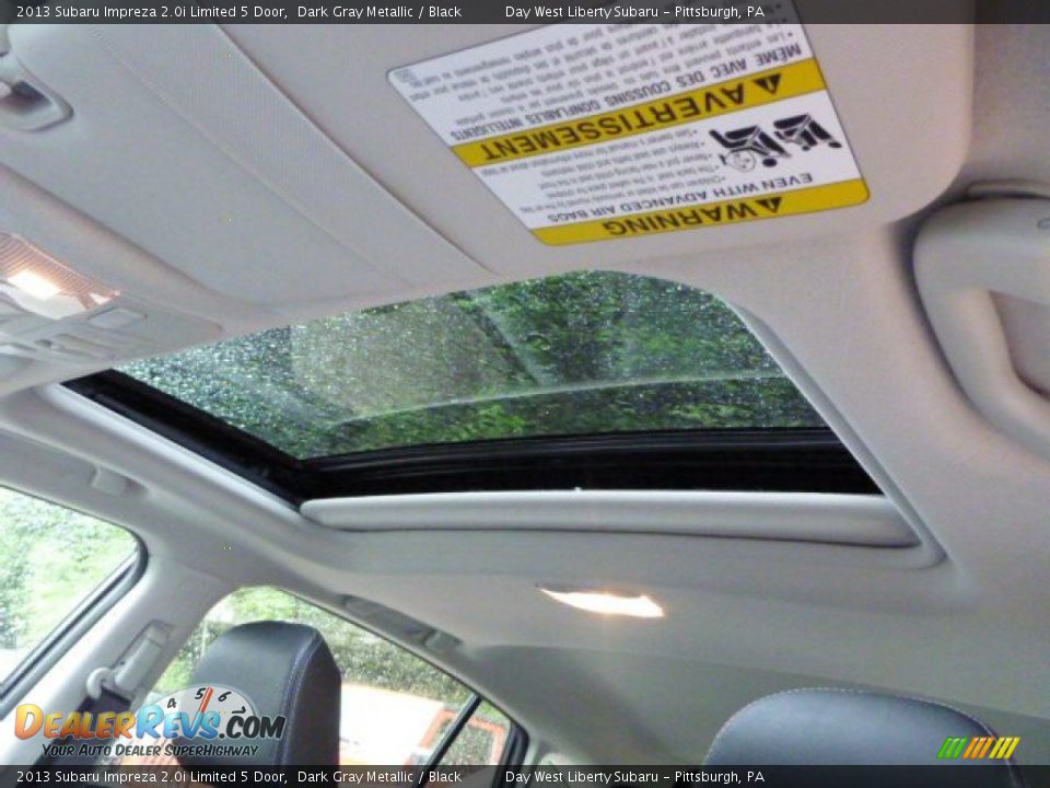 2013 Subaru Impreza 2.0i Limited 5 Door Dark Gray Metallic / Black Photo #15
