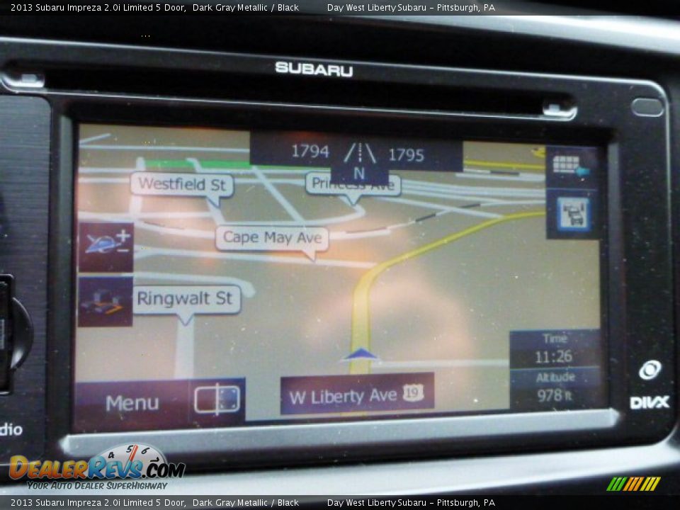 2013 Subaru Impreza 2.0i Limited 5 Door Dark Gray Metallic / Black Photo #17