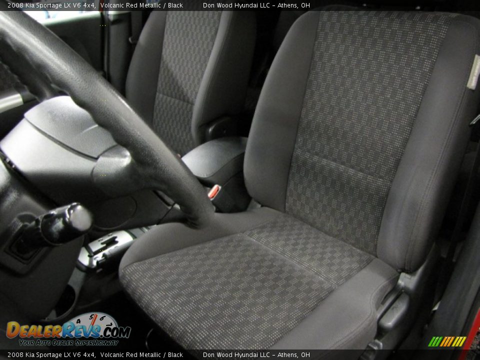 2008 Kia Sportage LX V6 4x4 Volcanic Red Metallic / Black Photo #6