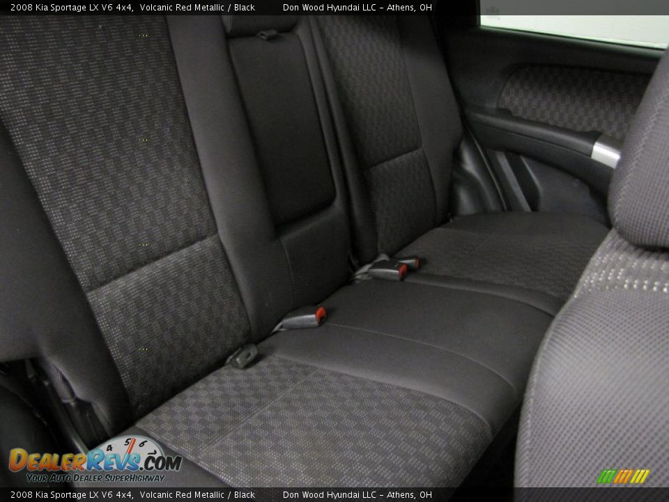 2008 Kia Sportage LX V6 4x4 Volcanic Red Metallic / Black Photo #8